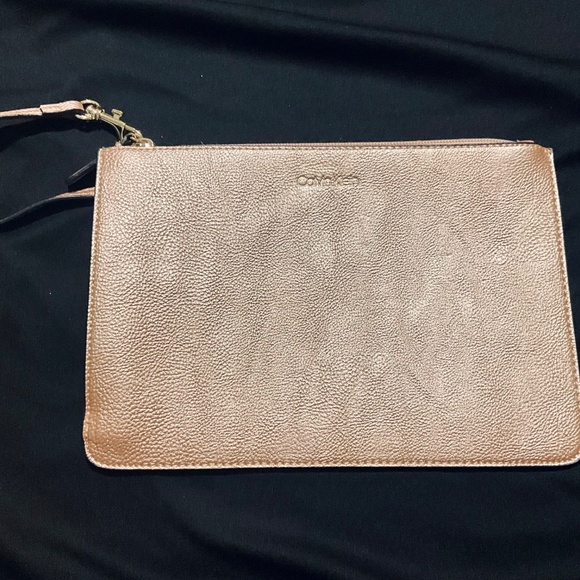 Calvin Klein Rose Gold/Pink Wristlet - Good Condition - 9 inches - Picture 1 of 6